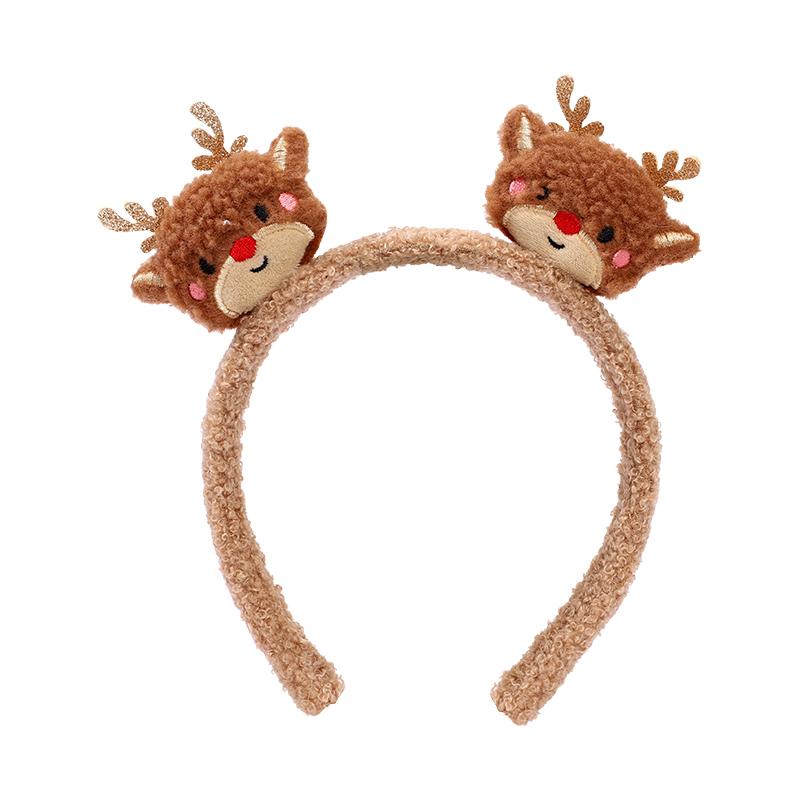 Christmas Headband Santa Claus Snowman Deer Antlers Headband Children's Holiday Party Decorations Atmosphere Sense Props