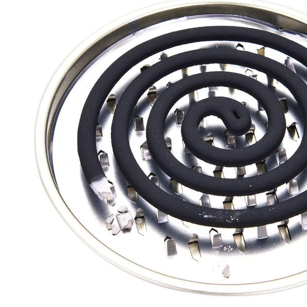 With Lid Mosquito Repellent Tray Stainless Steel Mosquito Coil Burner  For Living Room Bedroom