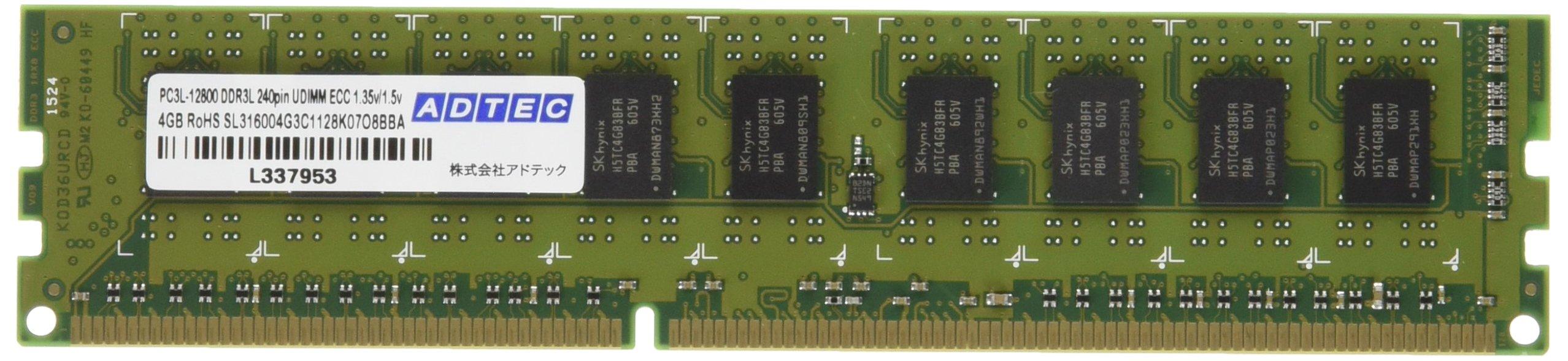 

Adtech UDIMM ECC 4GB Power Saving DDR3L-1600 ADS12800D-LHE4G