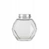 GUCIO Glazen Pot 200 ml voor Honing, Jam, Conserves Zeshoekige Glazen Potten