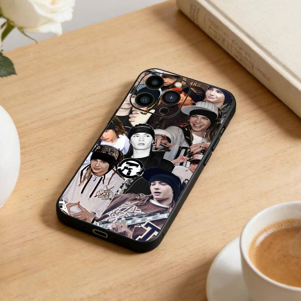 Bill Tom Kaulitz Tokio Hotel Phone Case For iPhone 17 16 15 14 13 12 Max Plus Silicone Black Cover