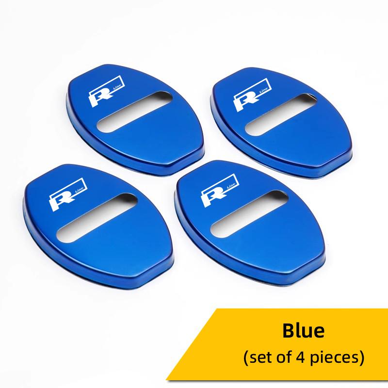 OPQ1 2026 Hot VOLKSWAGEN 4Pcs Car Door Lock Cover Stainless Steel Cap Auto Accessories For VW GTI Polo Golf Passat Tiguan Arteon Toua