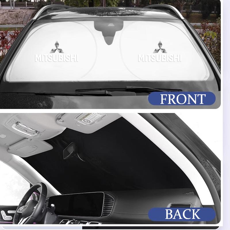 Sluneční clona na čelní sklo auta Štít proti UV záření Pro Mitsubishi Xforce L200 Eclipse Cross Outlander Pajero Xpander EK Delica