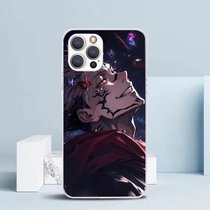 Kaisen J-Jujutsu Itadori Yuji Phone Case For IPhone 16 17 Air 16E 15 14 Plus 13 Mini 12 11 Pro Max 7 8 + SE 2020 Soft TPU Back C