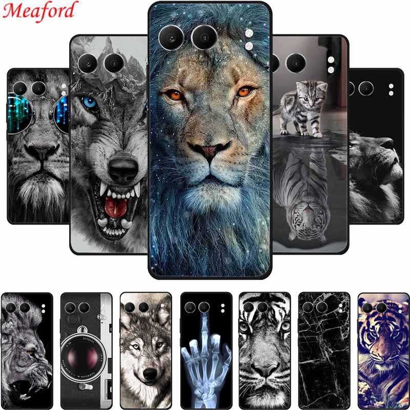 For OnePlus Nord 4 Case Nord4 Phone Cover Animal Black Silicone Soft Back Cover Cases For OnePlus Nord 4 Case 6.74" Shell Capas