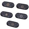 Handwork Black Stainless Steel Tarots Candle Plate Artistic Tarots Candle Holder for Table Decoration and Gatherings
