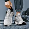 New Autumn Sports Casual Shoes, Breathable Mesh Men's Shoes, Rotating Buckle Anti-slip and Wear-resistant Running Shoes