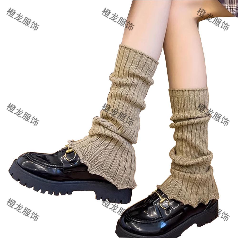 JK Women's Multi-color Wool Knit Leg Warmers - Versatile, Warm & Stylish Autumn/Winter Boot Covers