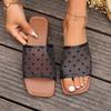 Flat Bottom One-word Cool Slippers Women's Summer Wear 2025 New Vacation Seaside Beach Shoes