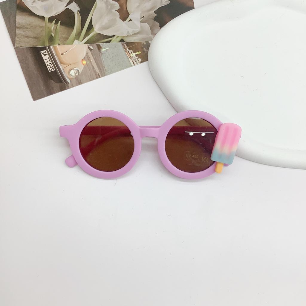 Children'S Diy Fashion Sunshade Sunglasses Coconut Tree Sunscreen Uv Protection Glasses Cute Baby Sunglasses