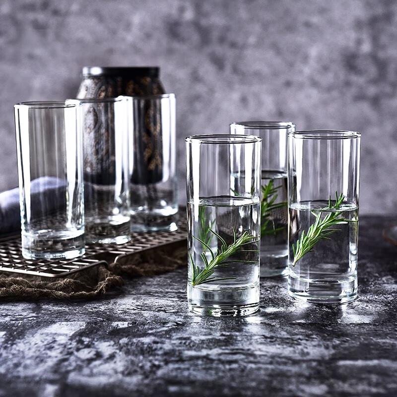 Vasos de Vidrio para Beber Boyi Duo 290ml Importados de Tailandia - Juego de 6