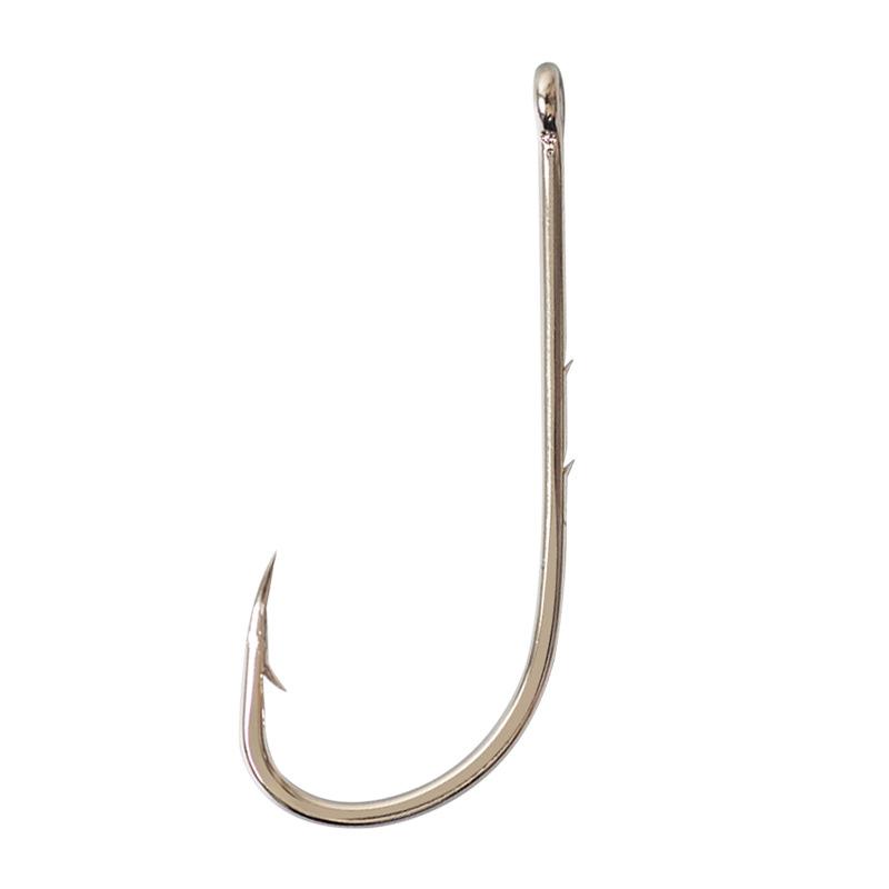 High Carbon Steel Fishing Hook 500pcs/bag Long Shank Fish Hook With 2 Barbed Bait Hook with Hole