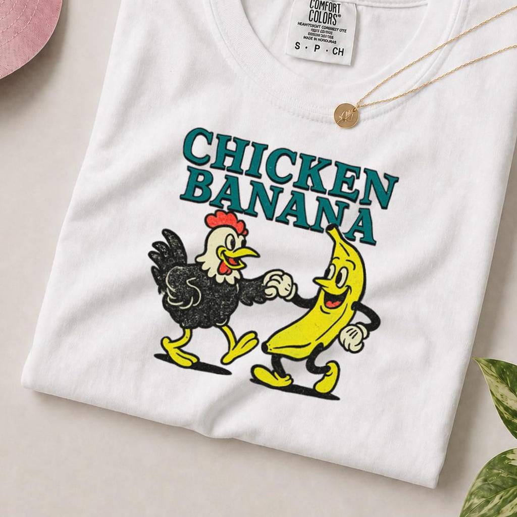 Chicken Banana Comfort Colors T-Shirt, Chicken Banana Shirt, Chicken Tee, Gift For Him, Banana Shirt, Banana Chicken Funny Shirt, Meme Shirt