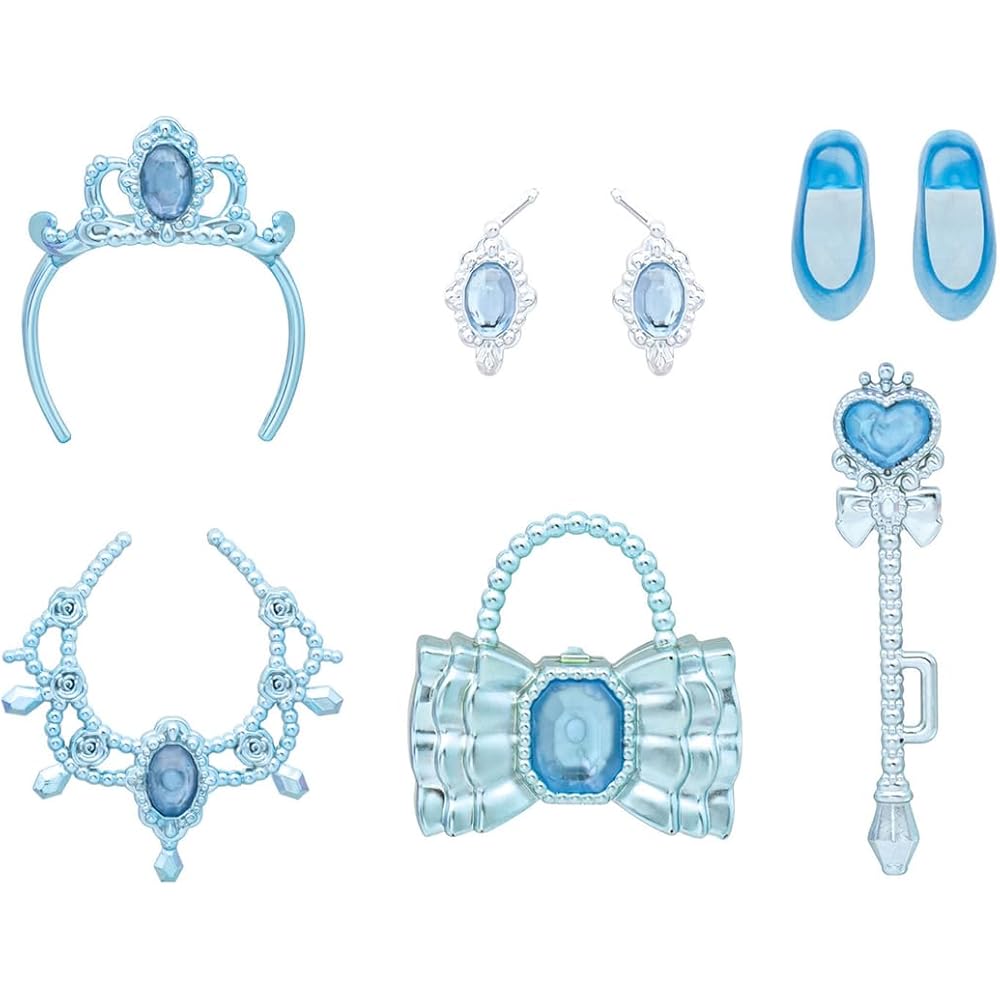 Takara Tomy Licca-chan Dress LW-22 Fantasy Princess Shining Blue Dress Dress-Up Toy for Ages 3 and Up