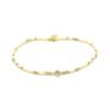 Bracelet en argent sterling 925 et améthyste en zircon cubique avec finition or jaune 18 carats - Becle