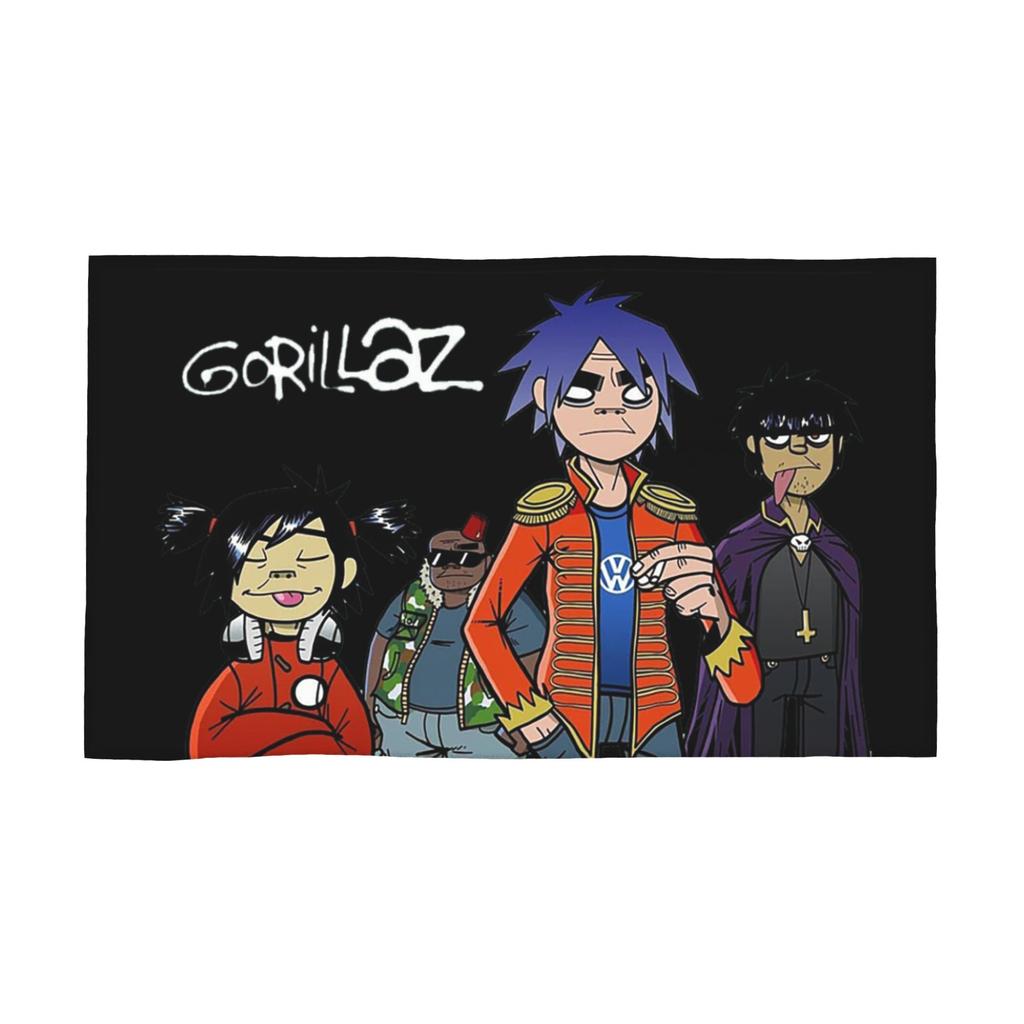 Asciugamano Facciale Morbido Gorillaz Asciugatura Rapida Piscina Bagno Asciugamani in Cotone Assorbente Rapido