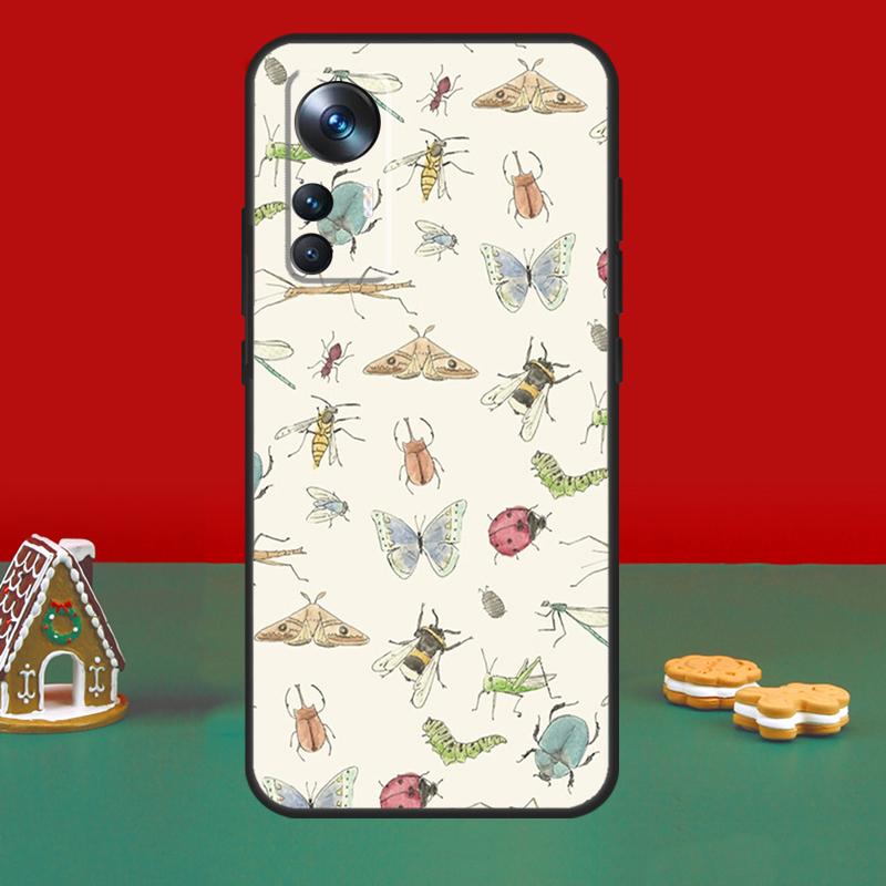 Dragonfly Insect Pattern For POCO M6 Pro X6 Pro X3 X5 F3 F5 M5s Phone Case For Xiaomi 14 12T 11T 13T Pro 12 13 Lite