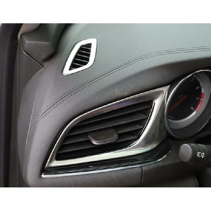 For Buick Regal 2018-2020 Silver Titanium Console AC L&R Air Outlet Vent Trim