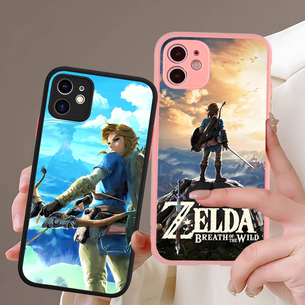 Hot Game The Legend Of Zeldas Silicone Matte Phone Case For Iphone 13 14 15 16 Pro Max 11 12 X Xs Max Soft Cover