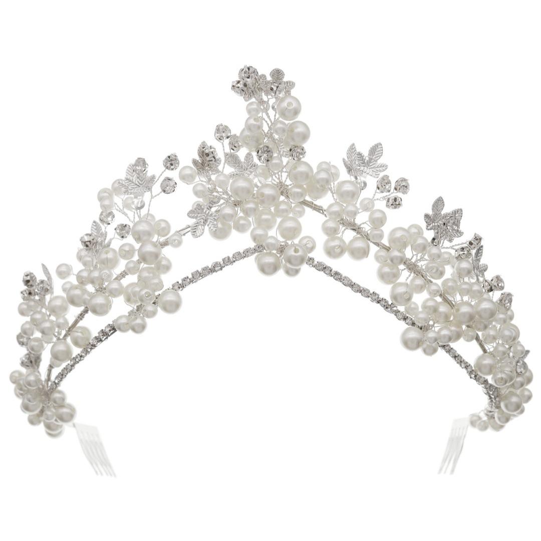 Hand-made Beaded Rhinestone Flower Hairband For Wedding Photography Stage Performance