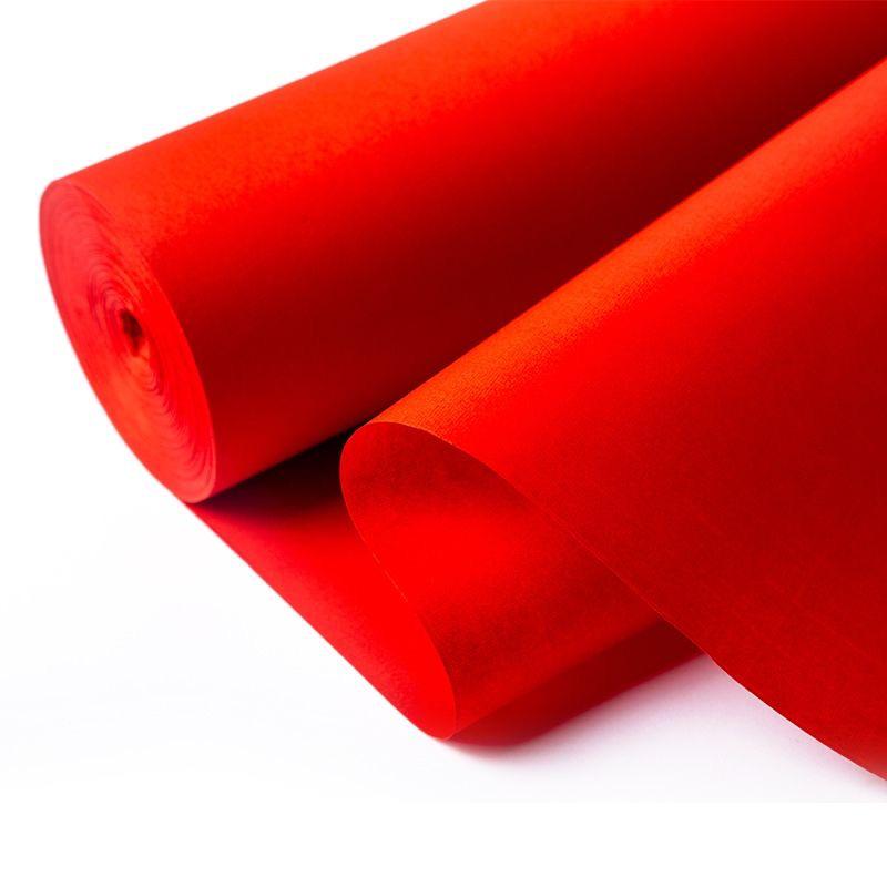 Double-Sided Red Xuan Paper Scroll for Painting and Calligraphy, Handmade Cutting Paper, Blue-Black Calligraphy, and Colored Copying Works 35 cm x 20 m