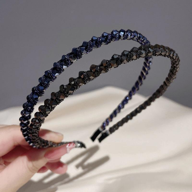 

2 шт. Модный винтажный хрустальный головной убор, повязка на голову, женские, для девочек, резинки для волос, корейская повязка на голову для свадебной вечеринки, аксессуары для волос