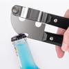 1PC Stainless Steel Garlic Press, Household Opening Tool, Manual Garlic Grinder, Kitchen Utensil, Simple Operation