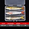 Set of Multi-section Luya Bait 8-section Fish Freshwater Sea Fishing Bait Hard Bait Luya Bait Is Sold Far Away 13.5cm