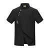 Plus Size Chef Uniform Breathable Kitchen Cooking Top Hotel Canteen Clothes with Buckle