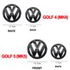 UDXKW1 For VW GOLF 5 GOLF 4 New bright/matt black Car Front Grill/Rear label logo Trunk Emblem Lid Covers Sticker Replace Accessories