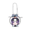 Q Version Anime Acrylic Agatsuma Zenitsu Tsuyuri Kanawo Kochou Tanjiro Nezuko Cartoon Kawaii Keychain Pendant Decor Fans Gifts