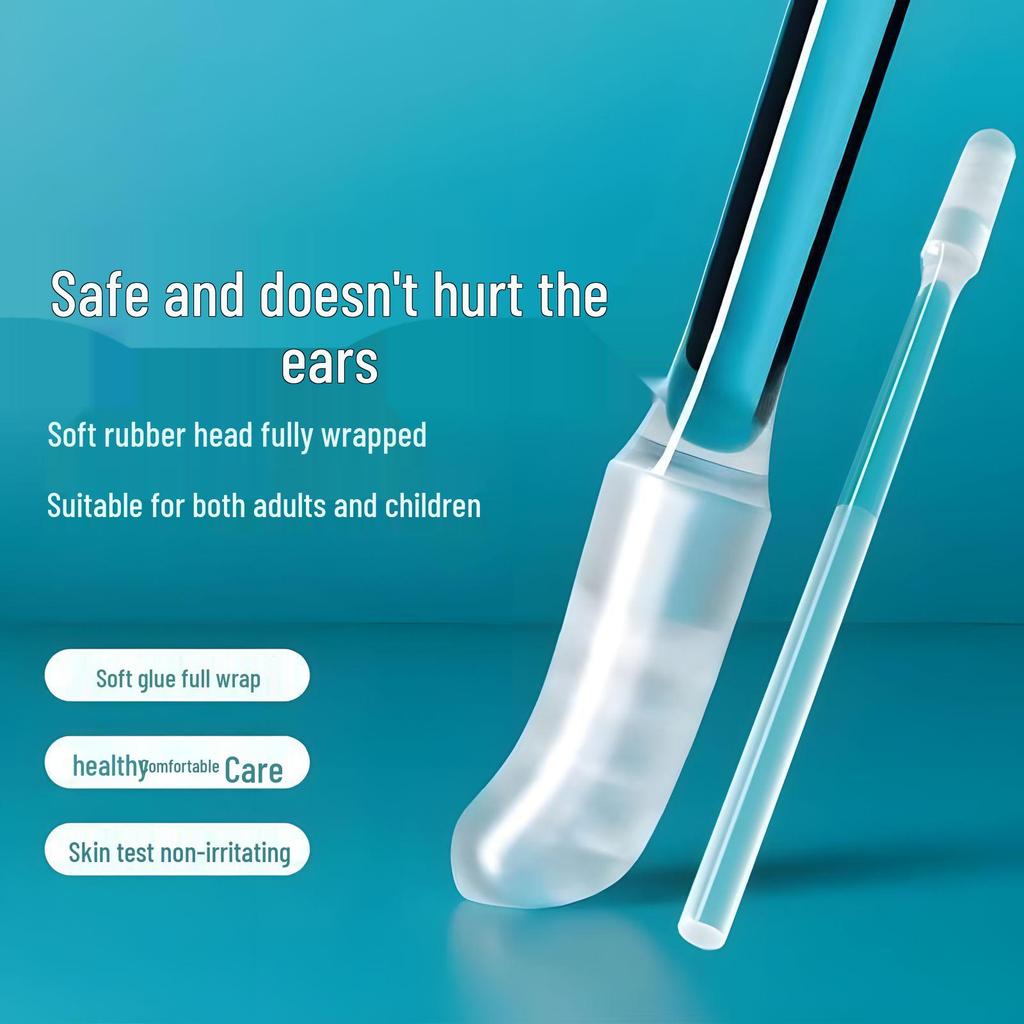 Powerful Sticky Ear Pick - Gentle Disposable Cotton Swab for Kids, Safe Ear Cleaning Tool
