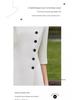 Stylish Beige A-Line Mid-Length Dress with Three-Quarter Sleeves and Round Neck for Spring/Summer