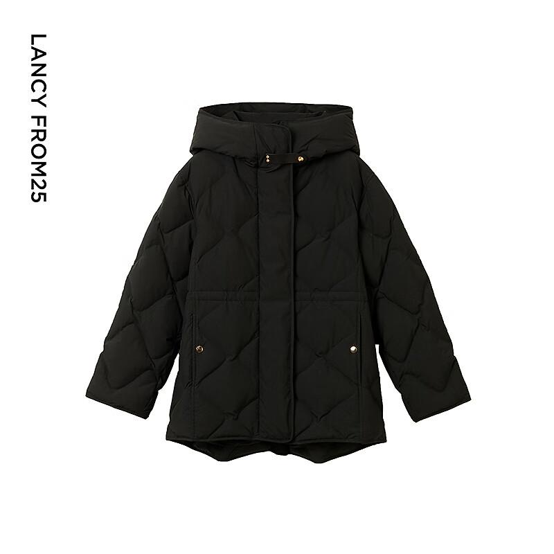 Langzi Retro Diamond Quilted Goose Down Jacket