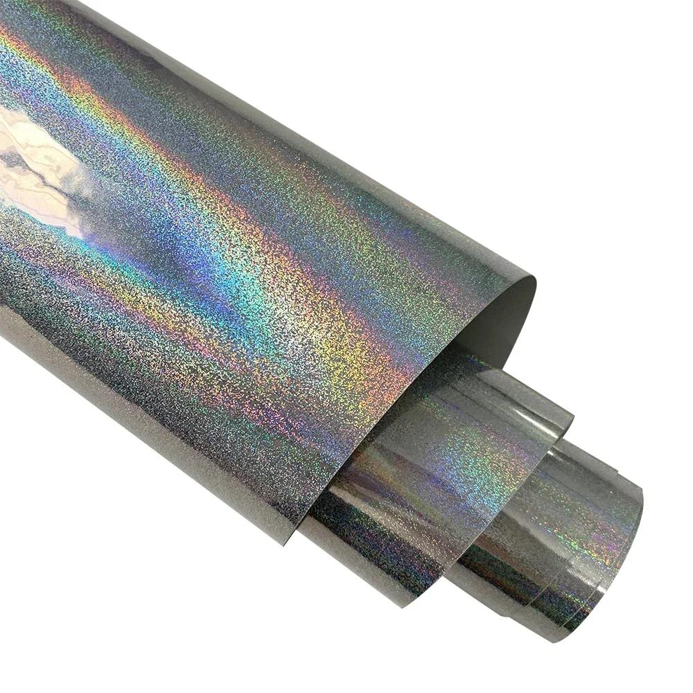 

Silver Laser Vinyl Wrap Car Creative Color Change Film Waterproof Protective Sticker Decoration Modification Auto Accessories 10cmX150cm серебряный