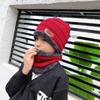 Winter Knitted Fleece-Lined Hat & Scarf Set for Men, Women & Kids - Thick Wool Parent-Child Cap