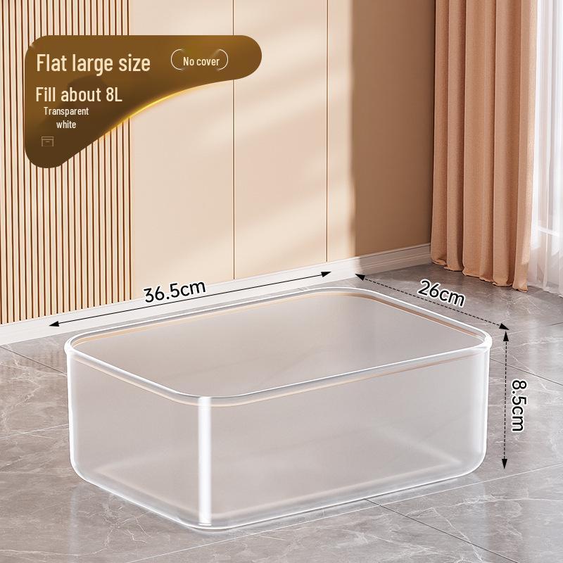 Clear Plastic Storage Box for Toys, Snacks, and Clothes 