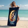 Personalized Frozen Magic Adventure Beach Towel Microfiber Beach Towel Thin Absorbent for Beach Swimming Yoga Bath Sports. 0910197