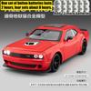 1:18 Dodge Challenger Srt Hellcat Coche Musculoso Americano Moderno Modelo de Coche de Fundición a Presión de Aleación Sonido y Luz Coleccionables Regalos de Cumpleaños