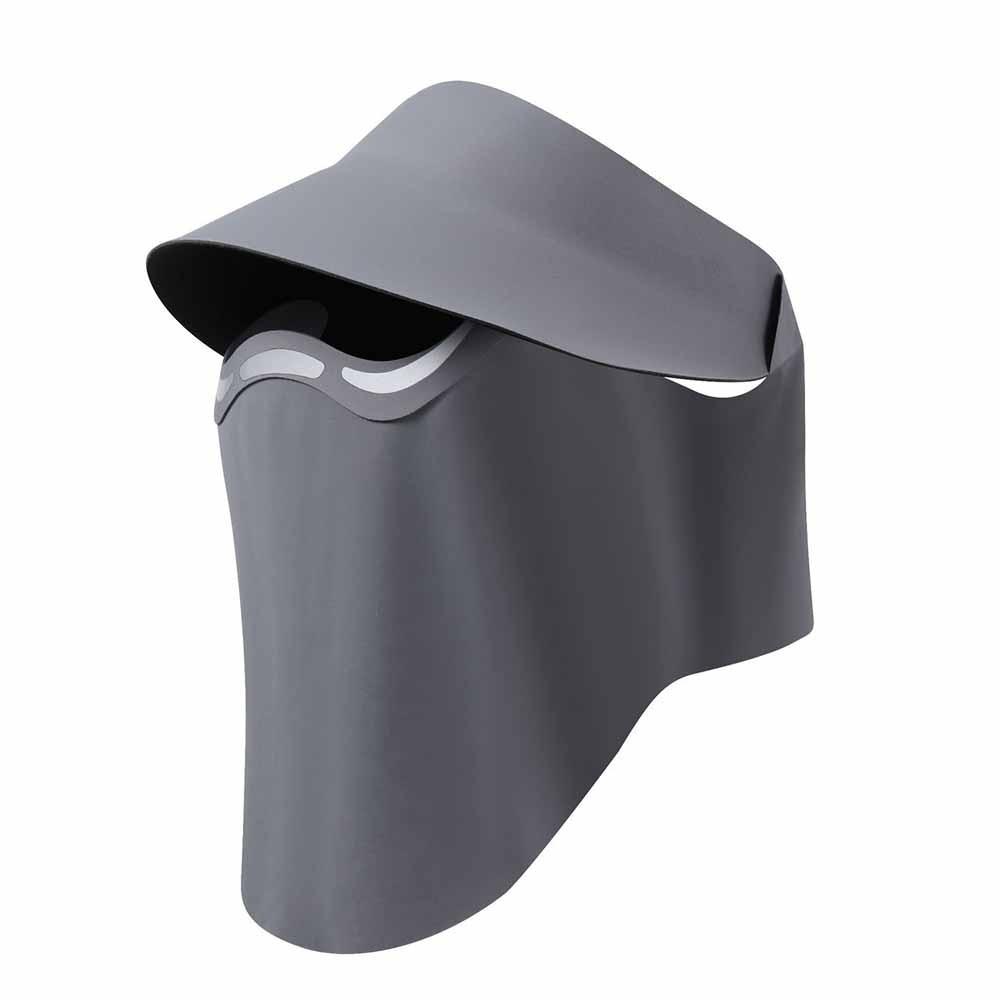 

Hollow Top Large Brim Sun Hat Magnetic Full Face Mask Traceless Magnetic Sun Hat Outdoor Sports серый