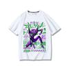 Hot Sale Neon Genesis Evangelion Unit-01 Tech Print Black Graphic Print T-Shirt 2026 Summer Oversized Streetwear Harajuku Fashion Summer New  Tee