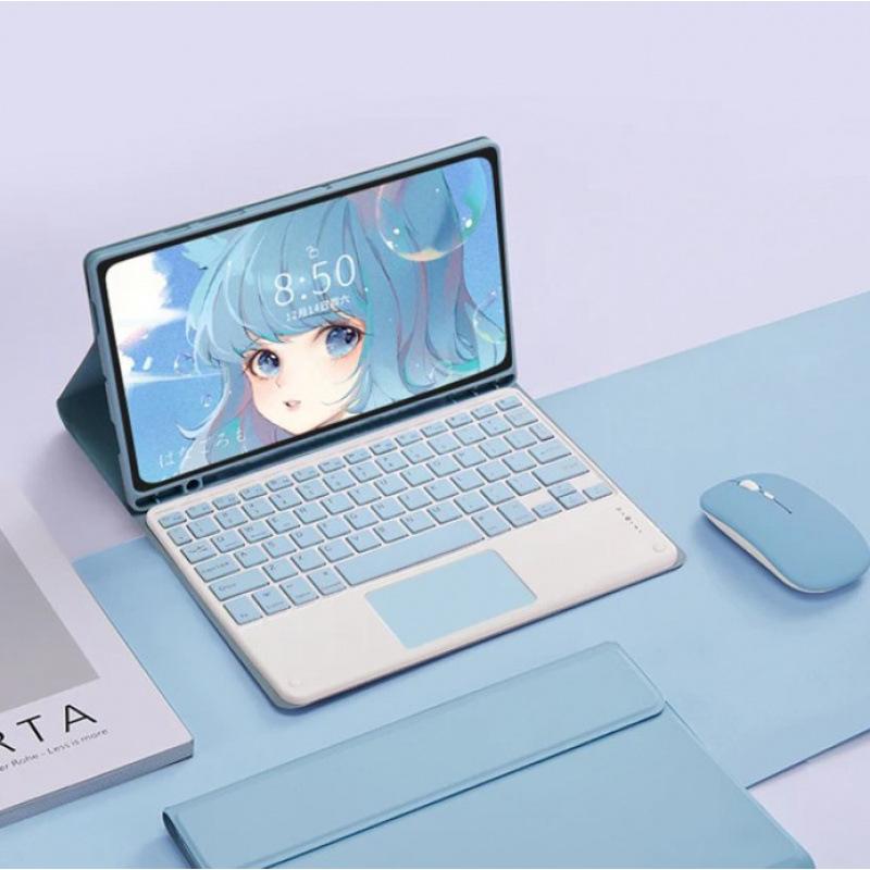 Für Mi Pad 7 6 5 6s Pro Tastaturhülle Redmi Pad SE 11 Pro 12.1 11.2 12.4 Zoll Leder Flip Cover Touchpad mit Maus