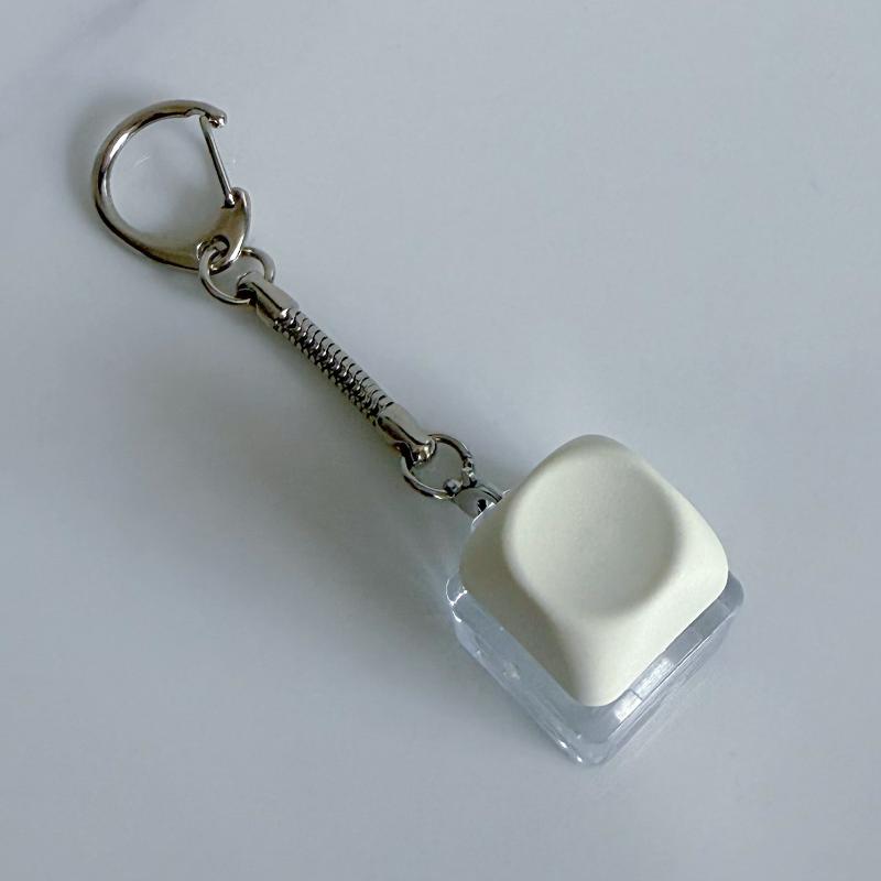 1/2 Key Led Keyboard Button Clicker Mechanical Keyboard Keychain For Gifts To Pass The Boring Time Stress Relief