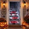 Ghost Blood Stain Skeleton Halloween 2D Door Banner Rectangular Halloween Background Banner  Party