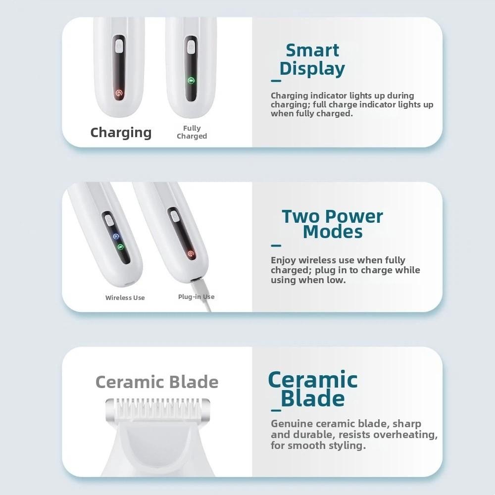 Rechargeable Pet Hair Trimmer Low Noise Cat Shaver Portable Dog Paw Trimmer Pet Grooming