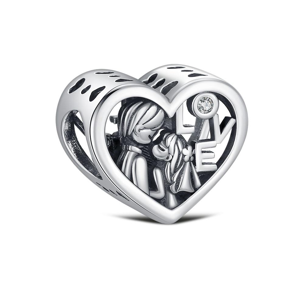 

copper Happy Wedding Charm for Authentic Bracelets Pendant Jewellery Do It Yourself Making Romantic LOVE Couple Gift