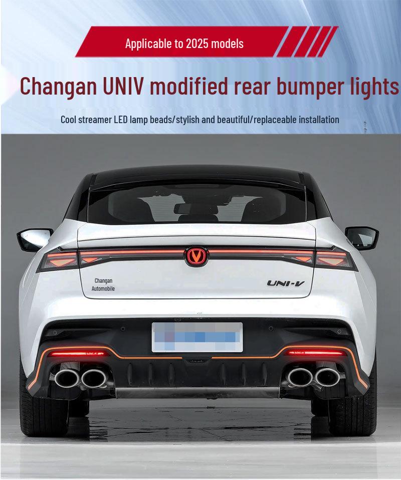 LED-Heckstoßstange und fließende Rückleuchten für Changan UNIV 3. Generation (25 Modelle)