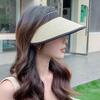 Empty Top Women Girls Visors Casual Foldable Uv Protection Beach Hat Straw Cap Sun Hats Sunshade