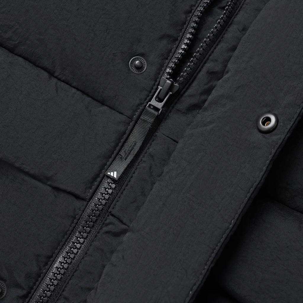 adidas Jednobarevná nepromokavá teplá péřová bunda s dlouhým rukávem Větruodolná Unisex bunda KQ5519