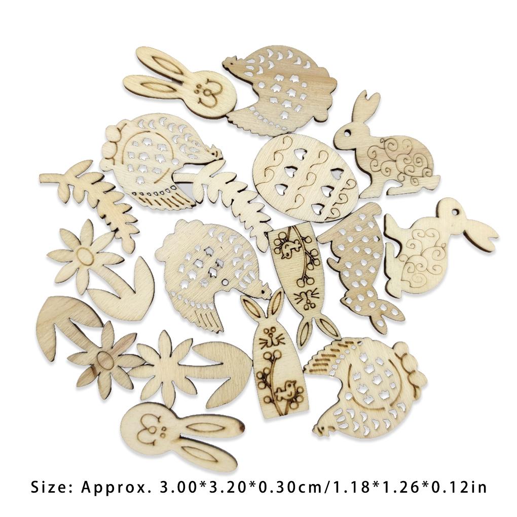 1 Set Wood Slice Lovely Hanging Ornaments Holiday Party Decorations Embellishments Slices for Home Tree Yards Home Wall